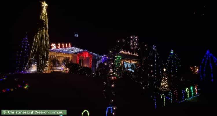 Christmas Light display at 13 Crawley Grove, Ringwood North