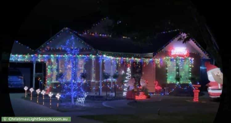Christmas Light display at 40 Landscape Drive, Hillside