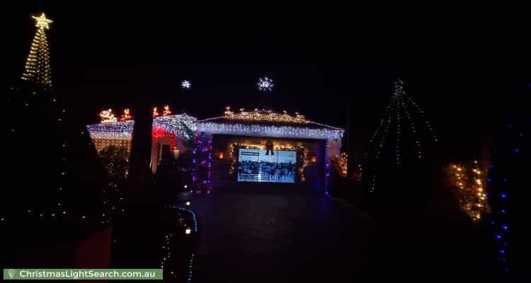 Christmas Light display at 13 Crawley Grove, Ringwood North