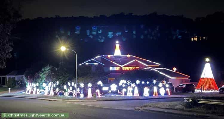 Christmas Light display at 1 Eaglemont Retreat, Conder
