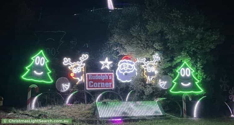 Christmas Light display at 1 Eaglemont Retreat, Conder