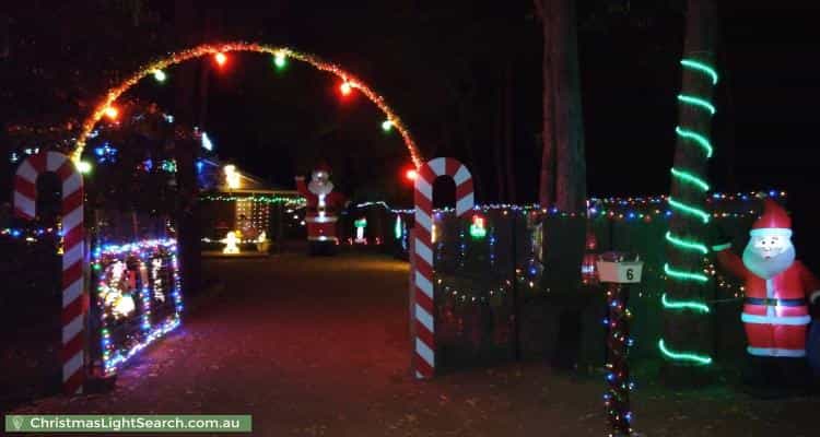 Christmas Light display at 6 Calytrix Road, Roleystone