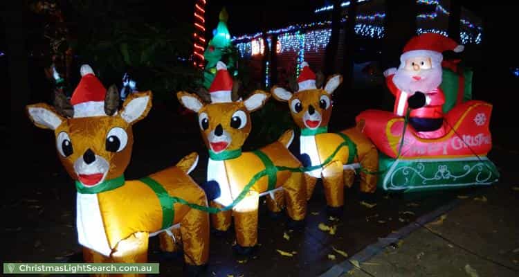 Christmas Light display at 6 Calytrix Road, Roleystone
