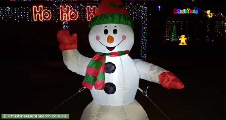 Christmas Light display at 6 Calytrix Road, Roleystone