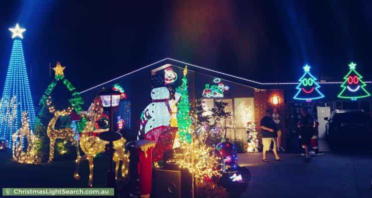 Christmas Light display at 25 Calder Way, Wantirna South