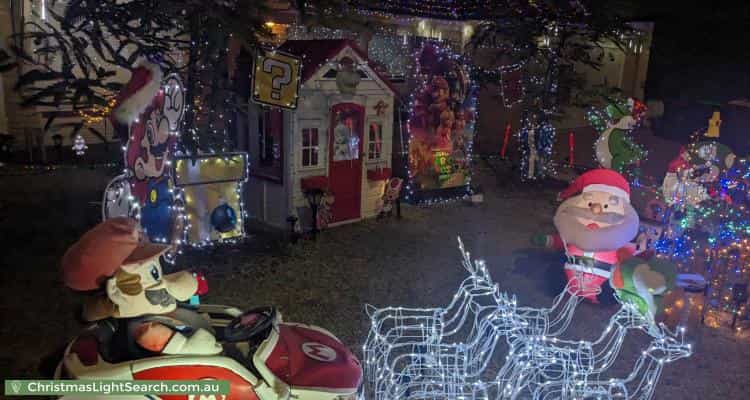 Christmas Light display at 30 Lancer Way, Alexander Heights