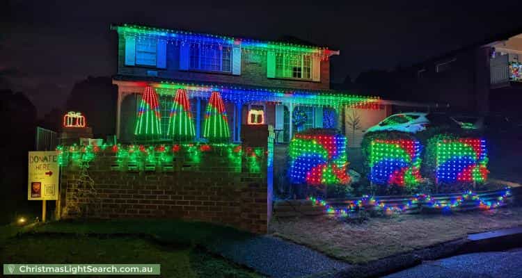 Christmas Light display at 1 Jenner Road, Dural