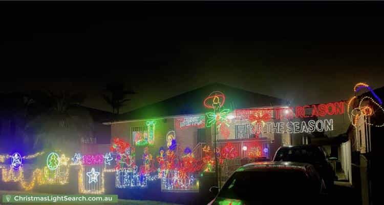 Christmas Light display at 13 Waratah Street, Punchbowl