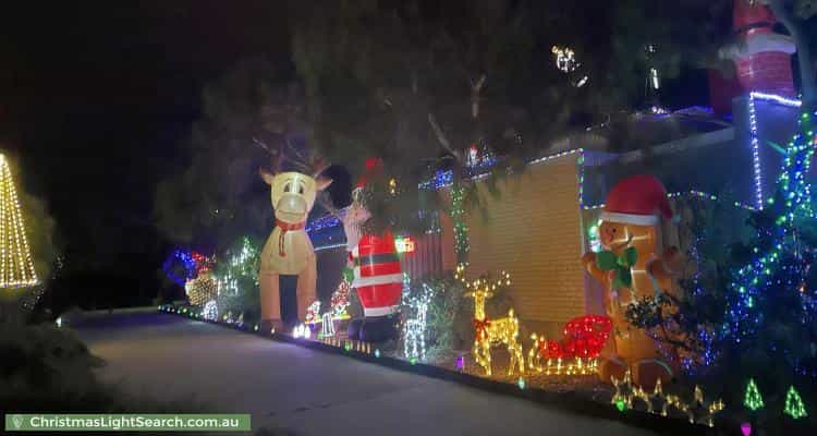 Christmas Light display at 127 Beachside Parade, Yanchep