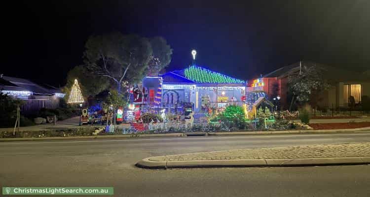 Christmas Light display at 127 Beachside Parade, Yanchep