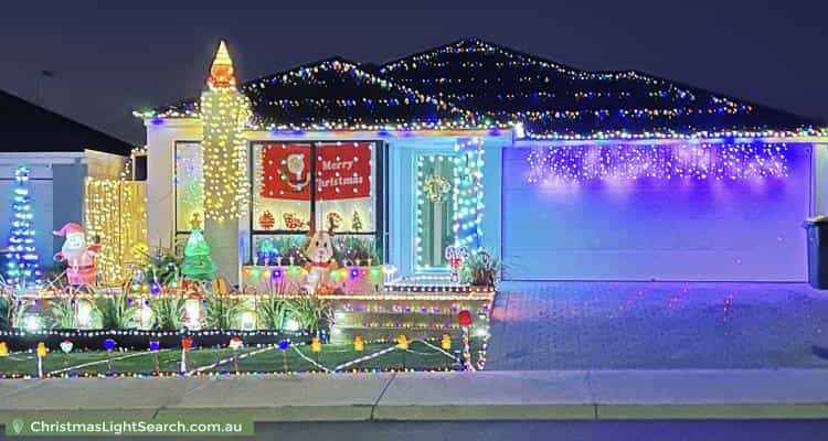 Christmas Light display at 109 Dundatha Drive, Byford