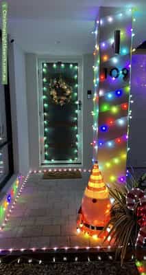 Christmas Light display at 109 Dundatha Drive, Byford