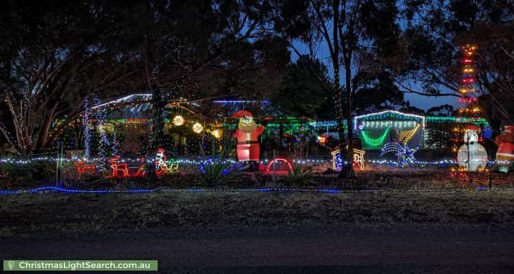 Christmas Light display at 17 Betty Road, Lewiston