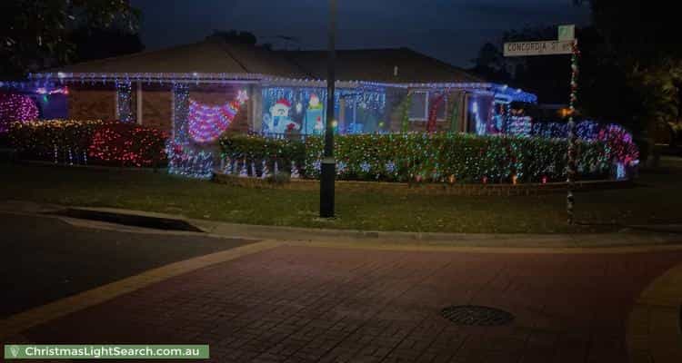 Christmas Light display at 20 Concordia Street, Boondall