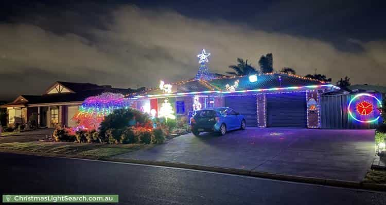 Christmas Light display at 21 Stockman Place, Walkley Heights