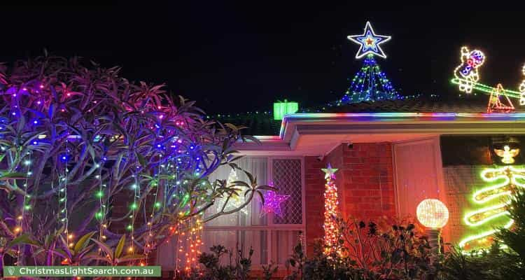 Christmas Light display at 21 Stockman Place, Walkley Heights