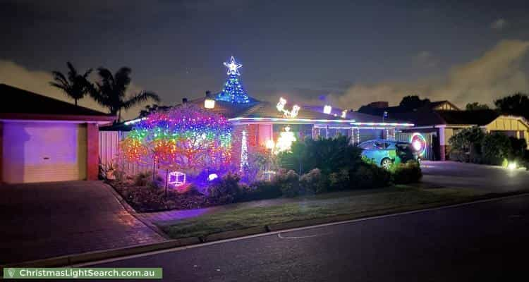 Christmas Light display at 21 Stockman Place, Walkley Heights