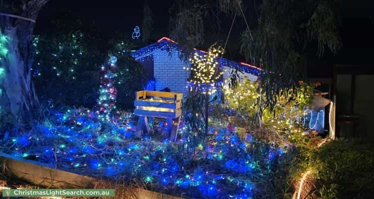 Christmas Light display at 26 Casuarina Avenue, Surrey Downs