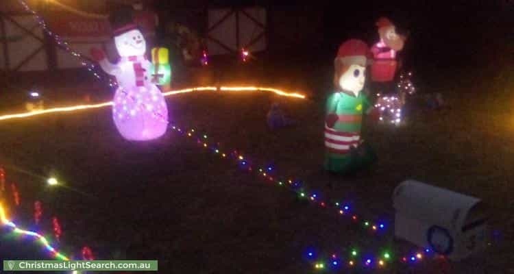 Christmas Light display at 3 Fawdon Way, Collie