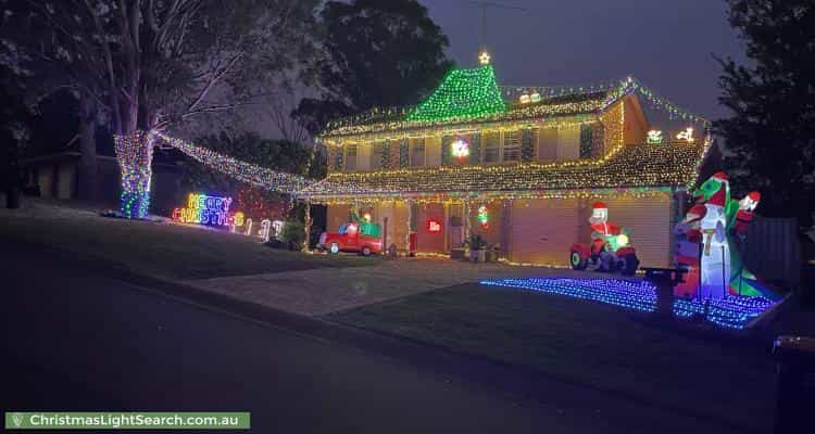 Christmas Light display at 4 Willmott Place, Glenmore Park