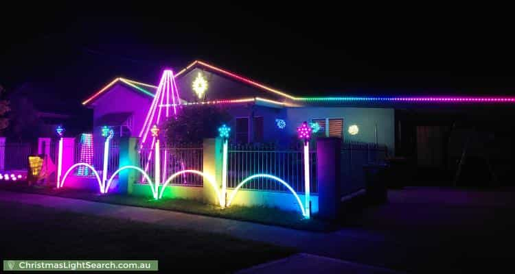 Christmas Light display at 18 Thomas Street, Orange