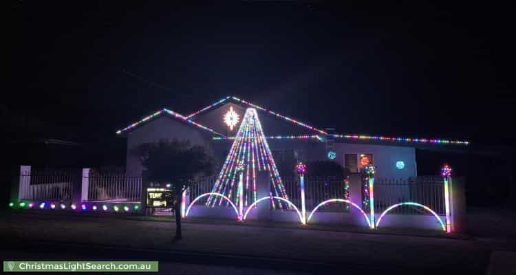 Christmas Light display at 18 Thomas Street, Orange