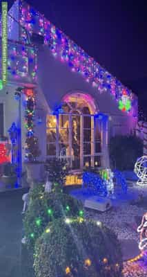 Christmas Light display at 13 Sharp Street, Northcote