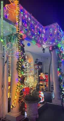 Christmas Light display at 13 Sharp Street, Northcote