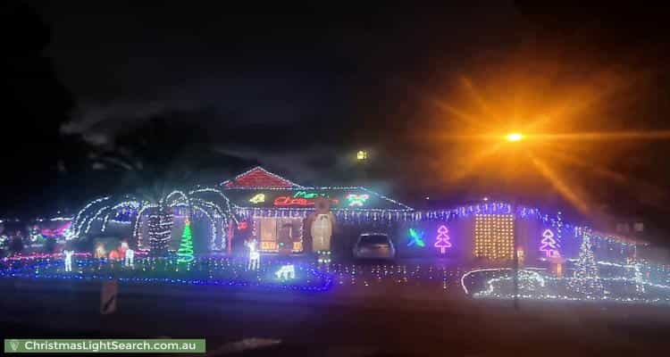 Christmas Light display at 1 Corella Drive, Blakeview