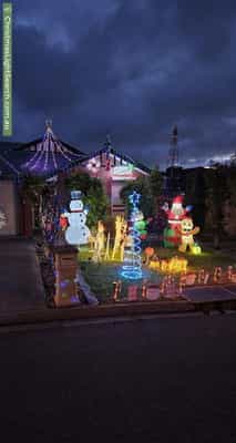 Christmas Light display at 123 Beckham Rise, Craigmore