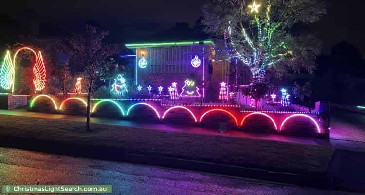 Christmas Light display at 55 Mersey Street, Box Hill North