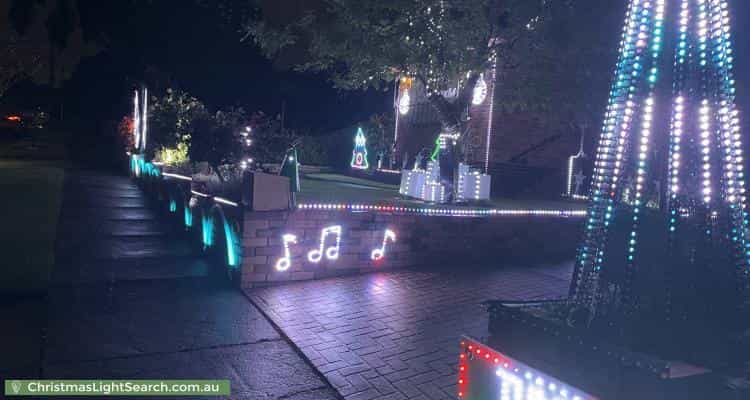 Christmas Light display at 55 Mersey Street, Box Hill North