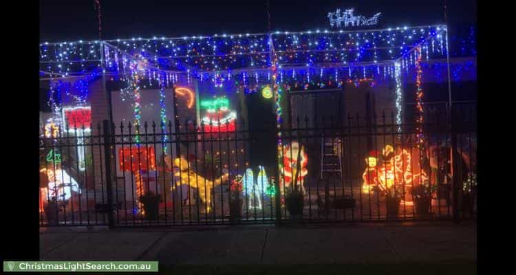 Christmas Light display at 94 Calais Circuit, Cranbourne West