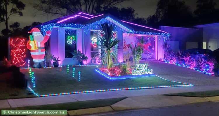 Christmas Light display at 8 Wyeth Street, Bellbird Park
