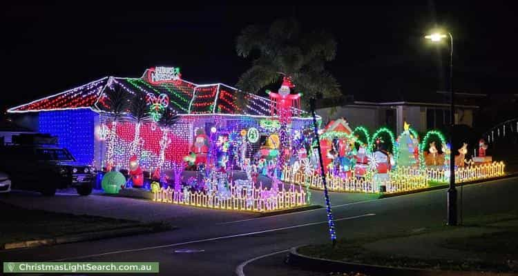 Christmas Light display at 4 Santa Clara Rise, Upper Coomera