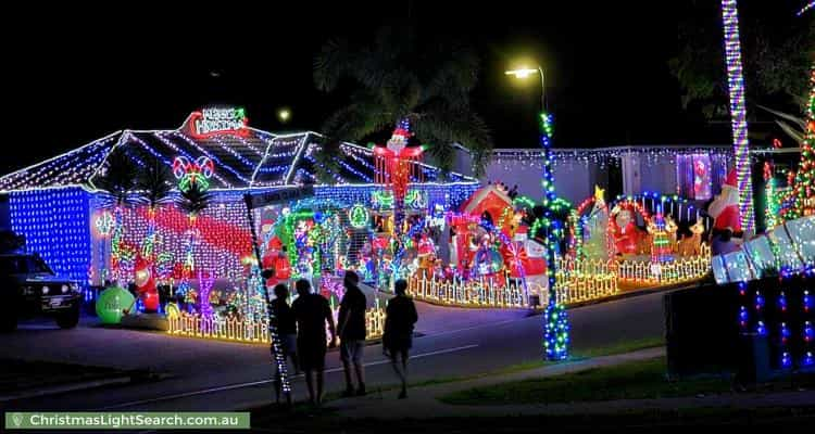 Christmas Light display at 4 Santa Clara Rise, Upper Coomera