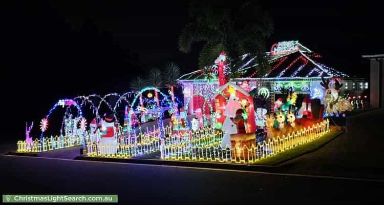 Christmas Light display at 4 Santa Clara Rise, Upper Coomera