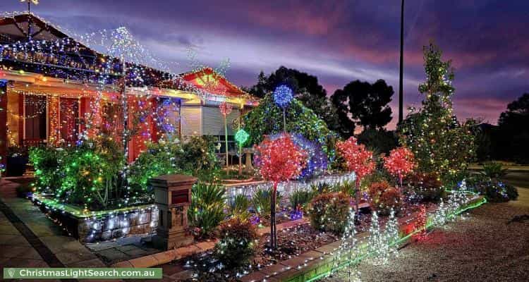 Christmas Light display at 29 Selway Place, Evanston Park