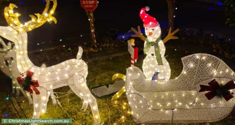 Christmas Light display at 123 Beckham Rise, Craigmore