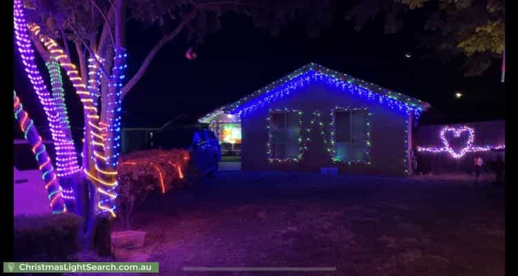 Christmas Light display at  Edith Place, Amaroo