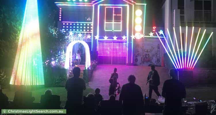 Christmas Light display at 36 Childs Circuit, Belrose