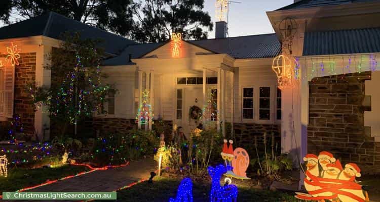 Christmas Light display at 22 Rossington Avenue, Myrtle Bank