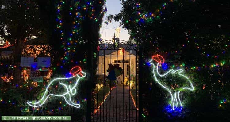 Christmas Light display at 22 Rossington Avenue, Myrtle Bank