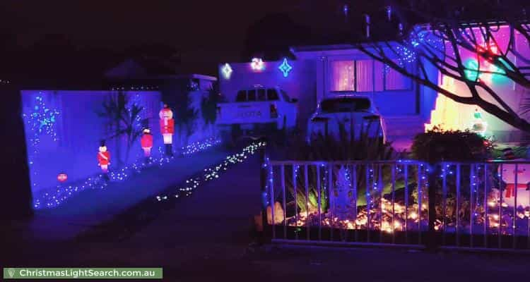 Christmas Light display at 17 Burford Street, Elizabeth Downs