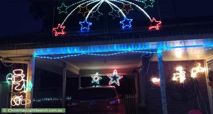 Christmas Light display at 7 Tandy Street, Aberfoyle Park