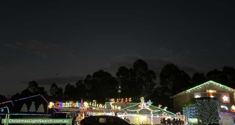 Christmas Light display at 11 Chaplin Crescent, Quakers Hill