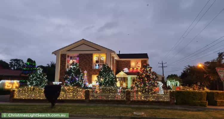 Christmas Light display at 59 Cornwall Street, Hallam