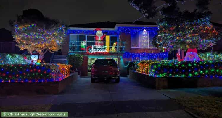 Christmas Light display at 41 Cameron Avenue, Oakleigh South