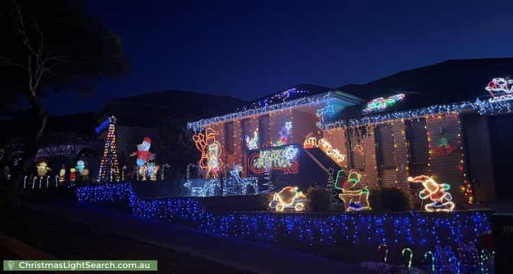 Christmas Light display at 39 Corrimal Avenue, Noarlunga Downs