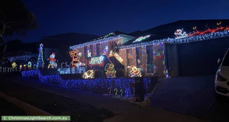 Christmas Light display at 39 Corrimal Avenue, Noarlunga Downs